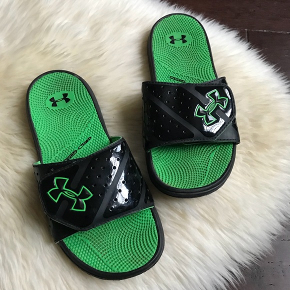 black under armour slides